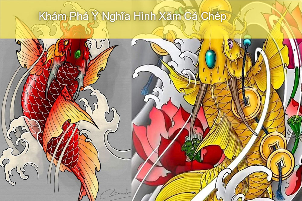 Huyền Thoại Cá Chép: Khám Phá Bí Ẩn Và Ý Nghĩa Hình Xăm Cá Chép tại TKs Tattoo ca chep