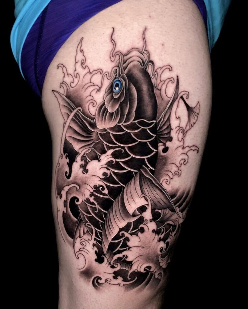 Hình Xăm Mệnh Thủy: Bí Quyết Thu Hút May Mắn và Tài Lộc 380714180 18290455141134718 5515353780457591057 n