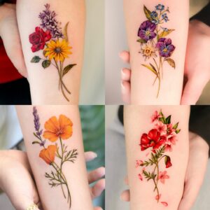 hinh xam bong hoa mini dep