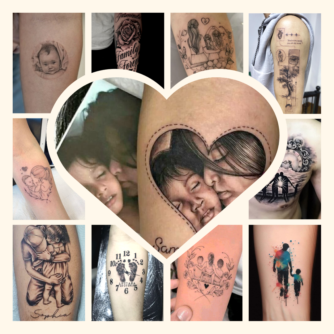 hinh xam gia dinh dep va y nghia