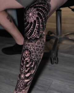 hinh xam mandala dep