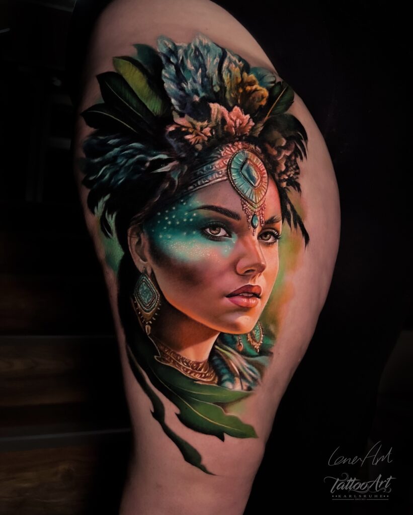 Hình xăm mệnh Mộc – 50+ Mẫu hình xăm phong thủy giúp cân bằng năng lượng và tăng sự tự tin hinh xam co gai tho dan