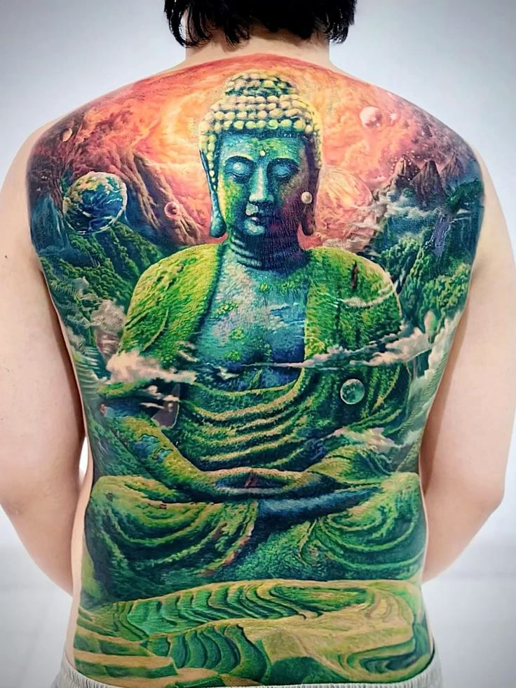 Hình xăm mệnh Mộc – 50+ Mẫu hình xăm phong thủy giúp cân bằng năng lượng và tăng sự tự tin hinh xam full lung phat thien nhien