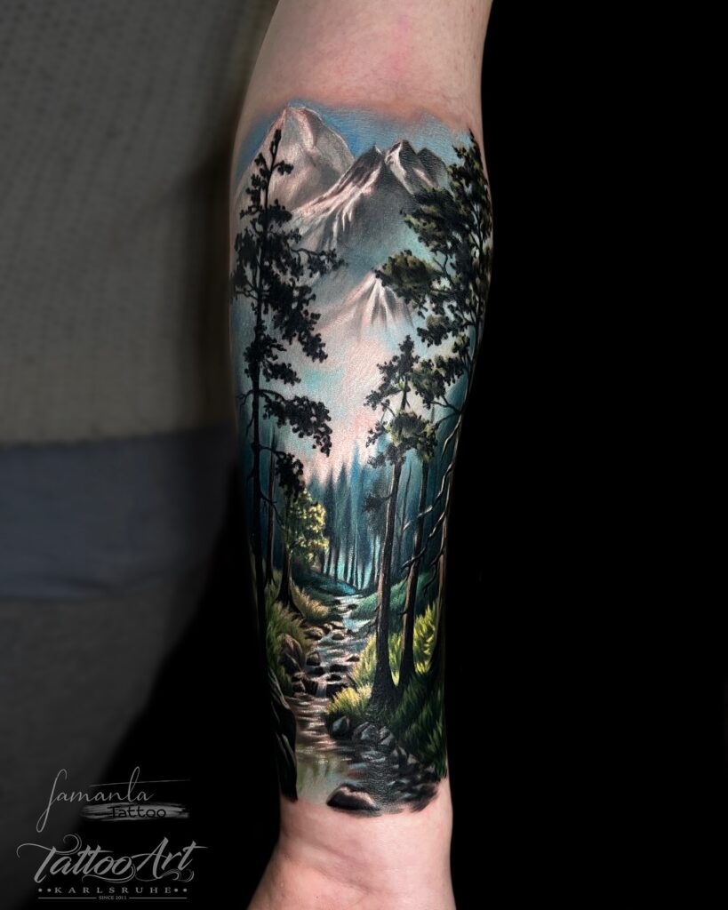 Hình xăm mệnh Mộc – 50+ Mẫu hình xăm phong thủy giúp cân bằng năng lượng và tăng sự tự tin hinh xam phong canh dep