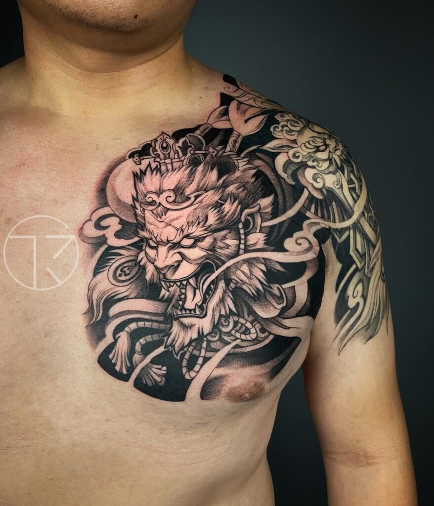 Top Hình Xăm Hợp Tuổi Tý Đẹp, Hút Tài Lộc & May Mắn Nhất 2026 | TKs Tattoo Hinh xam ngo khong o nguc