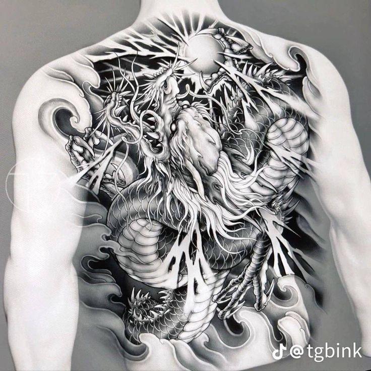 Top Hình Xăm Hợp Tuổi Tý Đẹp, Hút Tài Lộc & May Mắn Nhất 2026 | TKs Tattoo hinh xam rong cam ngoc chau full lung