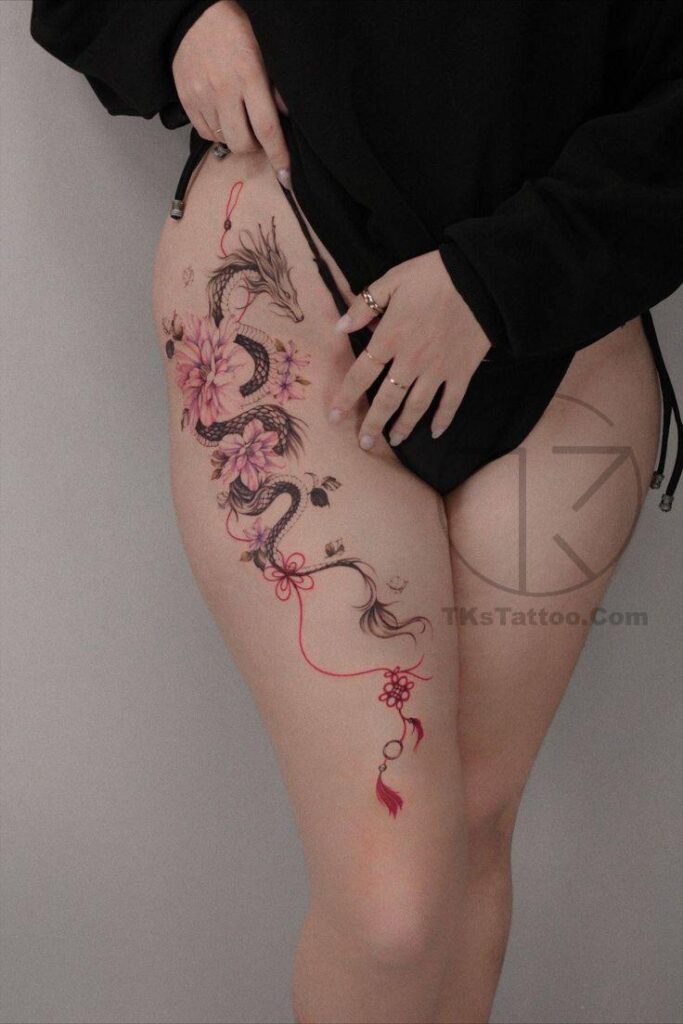 Top Hình Xăm Hợp Tuổi Tý Đẹp, Hút Tài Lộc & May Mắn Nhất 2026 | TKs Tattoo hinh xam rong o dui cho nu