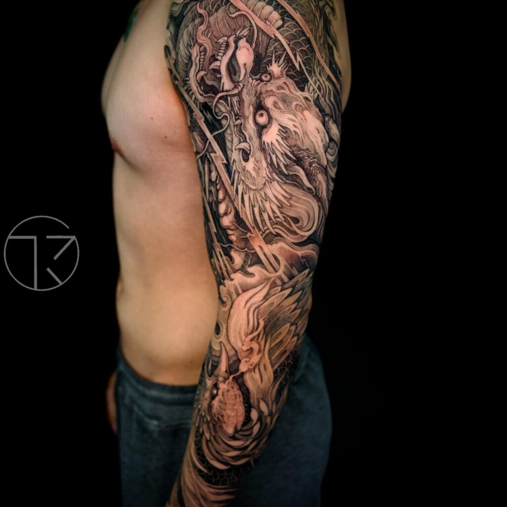 Top Hình Xăm Hợp Tuổi Tý Đẹp, Hút Tài Lộc & May Mắn Nhất 2026 | TKs Tattoo hinh xam rong phung full tay