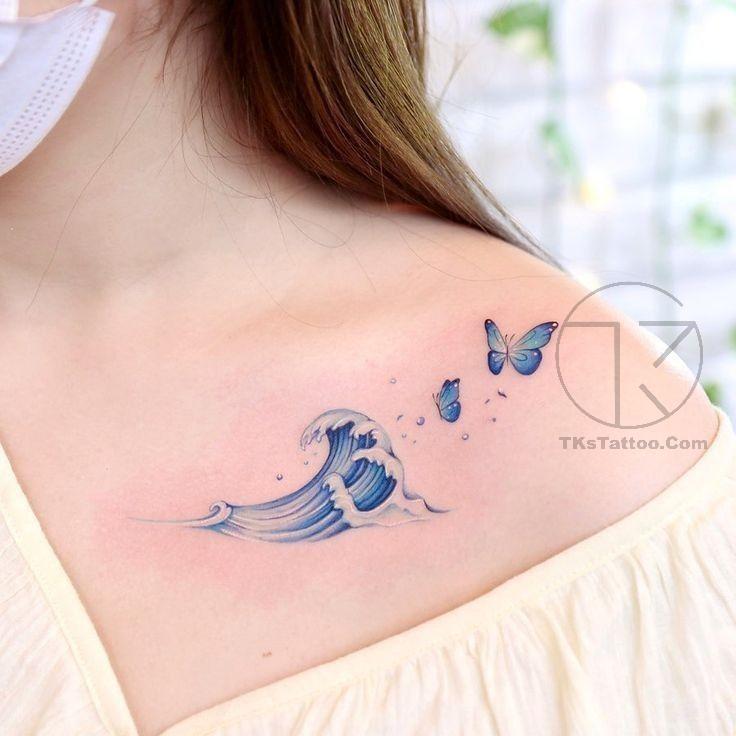 Top Hình Xăm Hợp Tuổi Tý Đẹp, Hút Tài Lộc & May Mắn Nhất 2026 | TKs Tattoo hinh xam song bien o vai