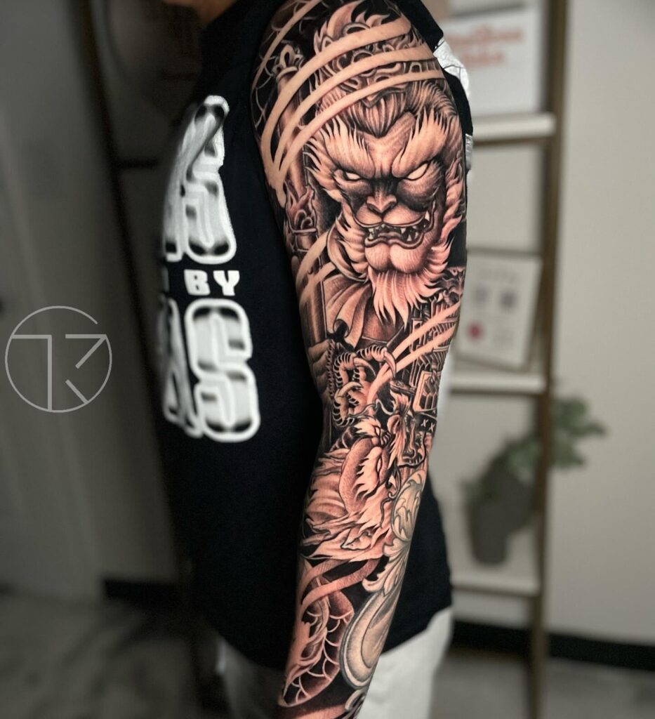 Top Hình Xăm Hợp Tuổi Tý Đẹp, Hút Tài Lộc & May Mắn Nhất 2026 | TKs Tattoo hinh xam wu kong full tay